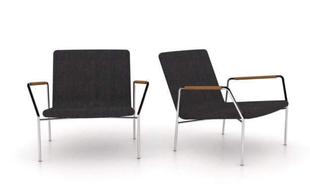 JENSENPLUS, Hoyo Loungestol – Antracitgrå stof Ingen Cognac