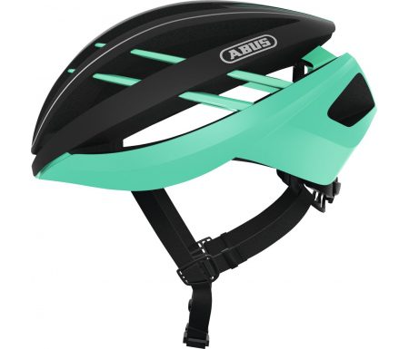 Abus Aventor – Cykelhjelm – Sort / celeste grøn