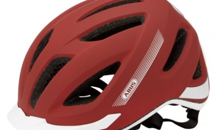 Abus Pedelec cykelhjelm – Matrød – Integreret regnslag