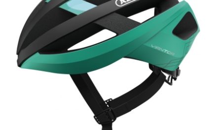 Abus Viantor – Cykelhjelm – Sort/celeste grøn