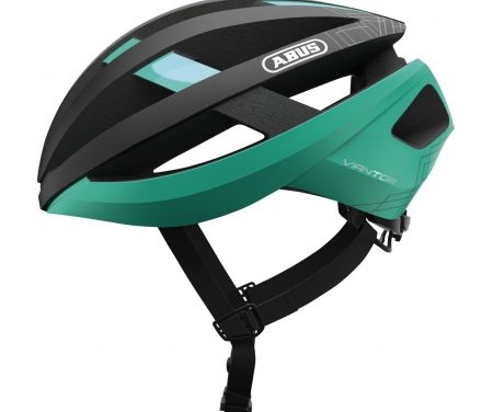 Abus Viantor – Cykelhjelm – Sort/celeste grøn