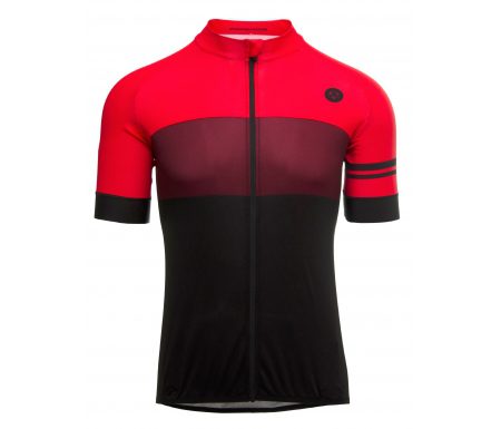 AGU Jersey SS Bloc – Cykeltrøje – Rød/Bordeaux/Sort