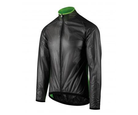 Assos Mille GT Climajacket – Cykel regnjakke – Sort/grøn