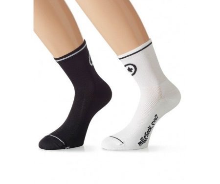 Assos milleSocks_Evo7 – Cykelstrømper – Hvid