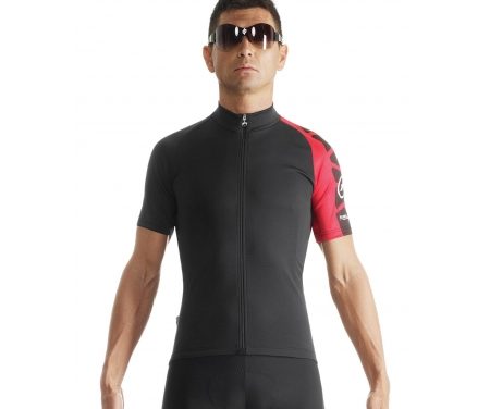 Assos SS.milleJersey Evo7 – Cykeltrøje med korte ærmer – Sort/Rød