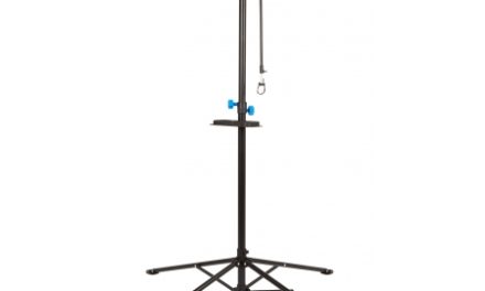 Atredo – Arbejdsstand – Stål – Med ABS nylon klampe – Sort