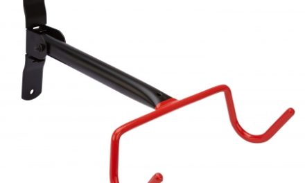 Atredo – Cykelophæng til væg – Cyklen hænger i overrøret – Sort/rød