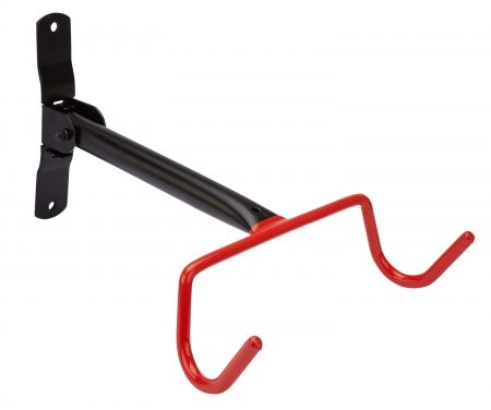 Atredo – Cykelophæng til væg – Cyklen hænger i overrøret – Sort/rød