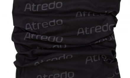 Atredo – Halsedisse – Polyester – Sort med grå logoer