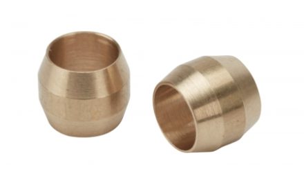 Atredo – Hydraulisk kompressions-ring til kabel – Messing – 2 stk.