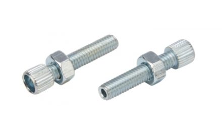 Atredo – Justerskrue til bremse og gear – M6 – Blank – 2 stk.