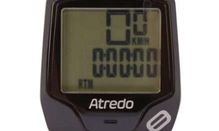 Atredo – M8 – Cykelcomputer med 8 funktioner – Trådløs – Sort