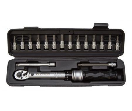Atredo – Momentnøgle 1-25 Nm – med 14 bits – 2 forlænger stænger 1/4 top