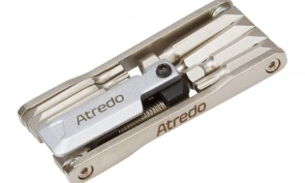 Atredo – Multitool – 9 funktioner – Med kædeadskiller – Blank