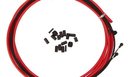 Atredo – Premium Kevlar/Teflon Bremsekabel – 5 mm – Rød – Sæt til for og bag