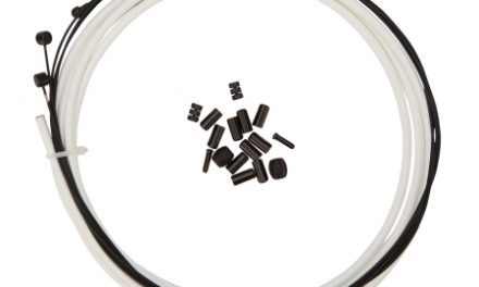 Atredo – Premium Kevlar/Teflon Bremsekabel – 5mm – Hvid – Sæt til for og bag