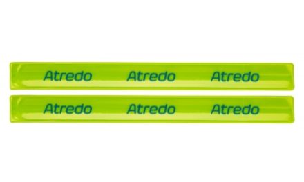 Atredo – Slap-wrap – Refleks buksebånd – Gul – 30 cm – 2 stk.