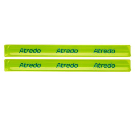 Atredo – Slap-wrap – Refleks buksebånd – Gul – 30 cm – 2 stk.