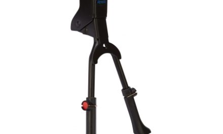 Atredo – Støtteben – Dobbelt – Justerbar – Velegnet til elcykel – Stål – Sort