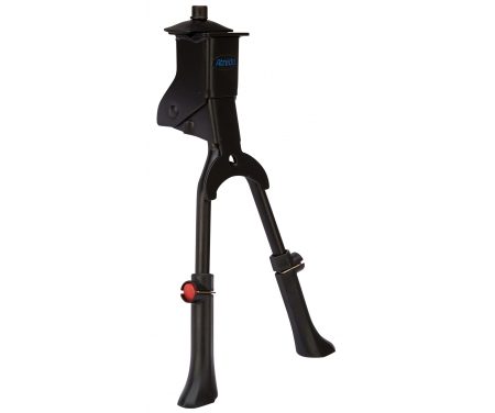 Atredo – Støtteben – Dobbelt – Justerbar – Velegnet til elcykel – Stål – Sort
