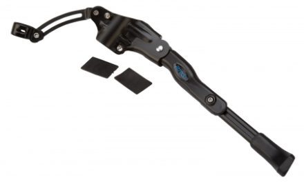 Atredo – Støtteben til bagaksel – Justerbar – Egnet til elcykel –  Sort