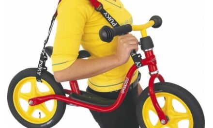 Bæresele til Puky løbecykel – Sort/rød