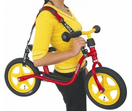 Bæresele til Puky løbecykel – Sort/rød