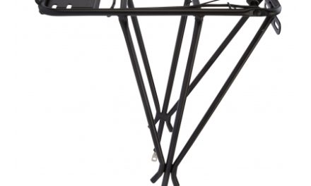 Bagagebærer 26-28" i Aluminium med stål klap Sort