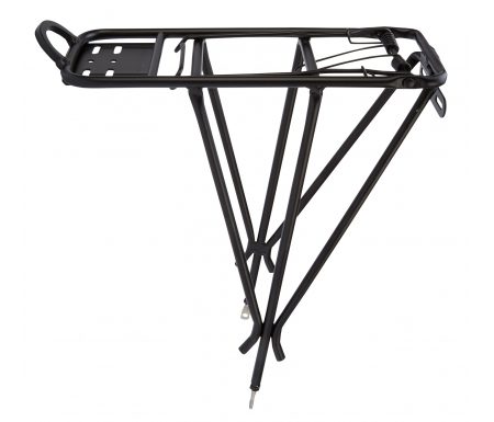 Bagagebærer 26-28" i Aluminium med stål klap Sort