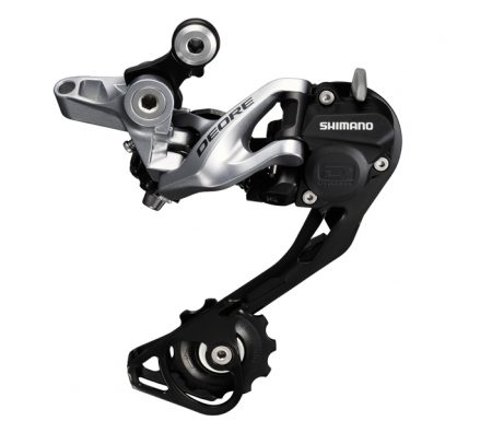 Bagskifter Shimano Deore 3 x 10 gear Shadow RD+ Sølv