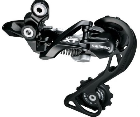 Bagskifter Shimano XT RD-M781-SGS 3 x 10 gear Sort
