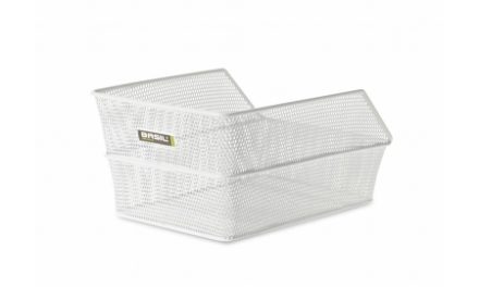 Basil Cento – Cykelkurv til bag – Hvid – Small