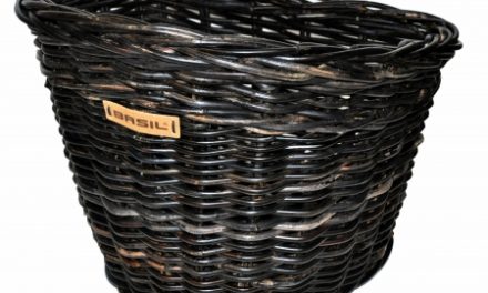 Basil Darcy L – Cykelkurv i naturflet –  Frontmontering – Sort