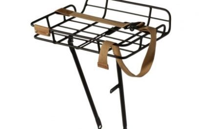 Basil – Portland carrier high – Bagagebærer til front – Sort alu – Max 10 kg