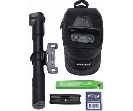 BBB – Combipack M – Sadeltaske m/pumpe, dækjern, minitool, lappesæt