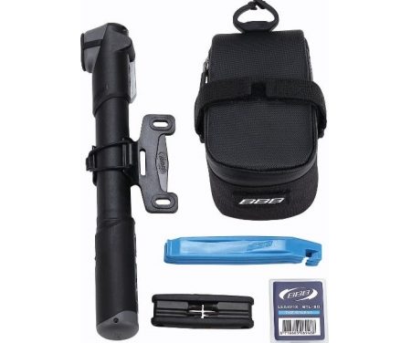 BBB – Combipack S – Sadeltaske m/pumpe, dækjern, minitool