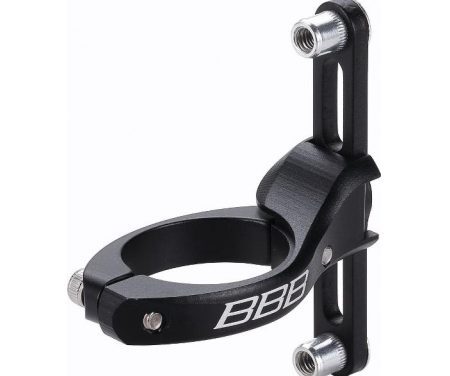 BBB UniHold – beslag til flaskeholder, taske m.m. – Sort – Ø22,2-31,8mm