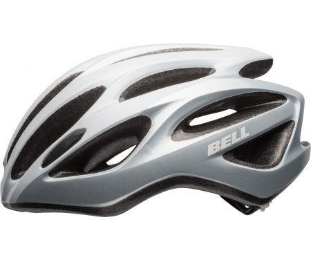 Bell Draft – Cykelhjelm  – Str. 54-61 cm – Sølv/hvid