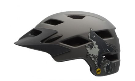 Bell Sidetrack Junior Mips – Cykelhjelm – Str. 50-57 cm – Mat Titan med Hajmotiv