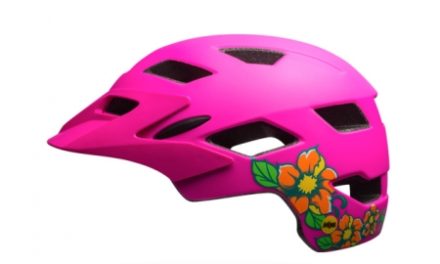 Bell Sidetrack Junior Mips – Cykelhjelm – Str. 50-57 cm – Pink med Blomster
