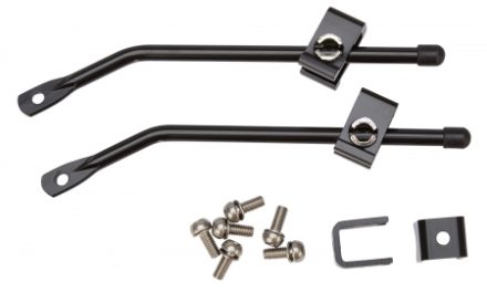 Beslag til bagagebærer – Sæt til montering på stellet – Sort