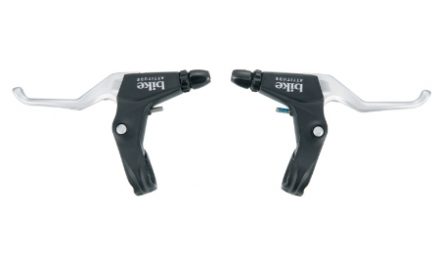 Bike Attitude bremsegreb sæt – Til V-bremse og drejegreb – Sort/Sølv