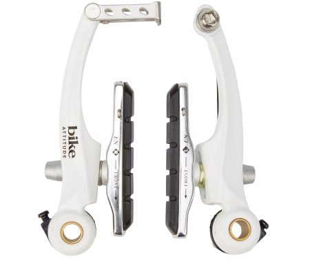 Bike Attitude bremseklo – V-bremse – Hvid – 101 mm