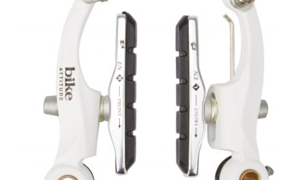 Bike Attitude bremseklo – V-bremse – mini – hvid – 85 mm