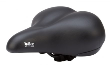 Bike Attitude – Cykelsadel – komfort med elastomer – Unisex D2 base – Sort