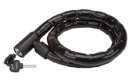 Bike Attitude – Kabellås – 22 mm x 100 cm – Sort med nøgle