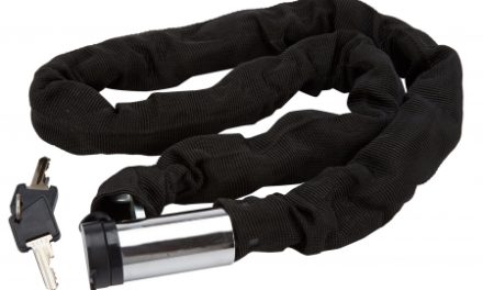 Bike Attitude – Kædelås – 8 mm x 100 cm – Sort – med nøgle og aflang låsehus