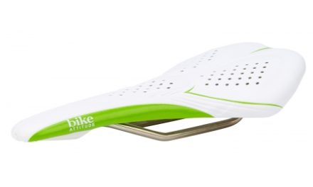 Bike Attitude Sadel Competition Honey Comb Gel Hvid/Grøn