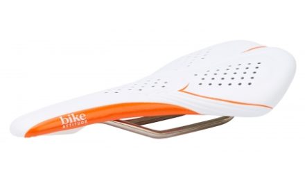 Bike Attitude Sadel Competition Honey Comb Gel Hvid / Orange