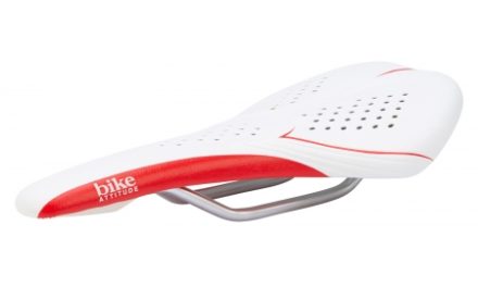 Bike Attitude Sadel Competition Honey Comb Gel Hvid / Rød